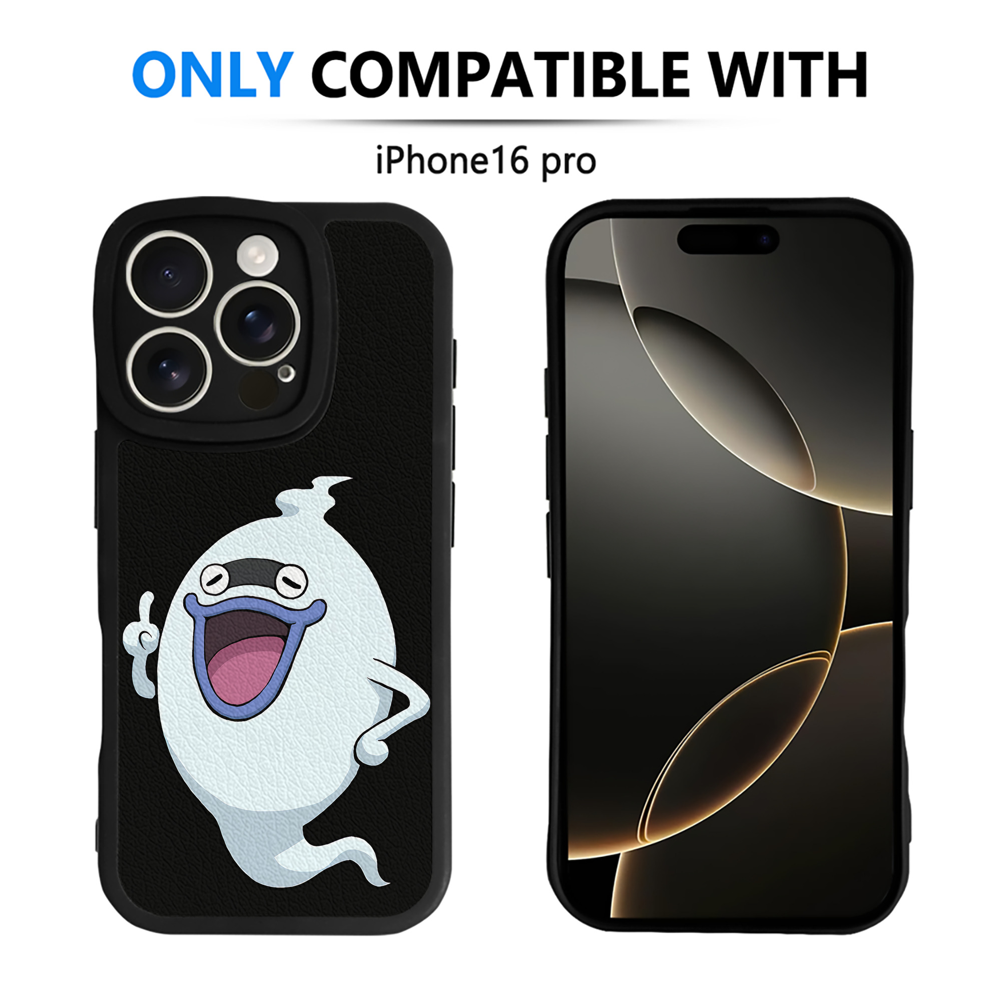 （画像用） 妖怪ウォッチ Yo-kai Watch 【iPhone 16シリーズ対応】シリコンスマホケース（レザー調） 材質：シリコン